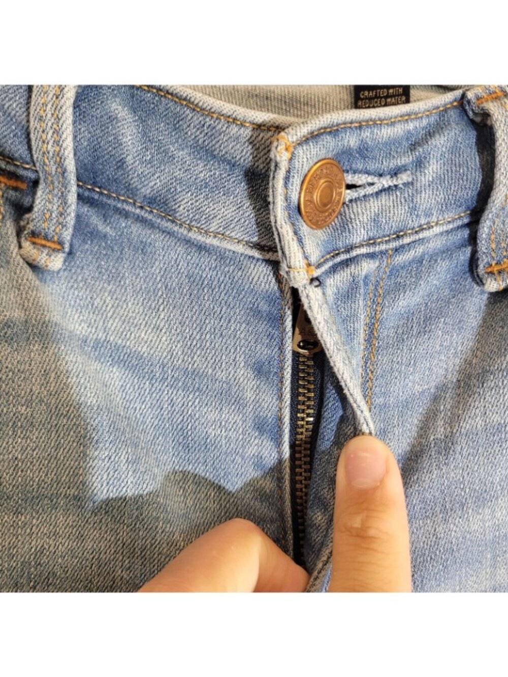 Abercrombie Fitch Harper Low Rise Ankle Jeans Womens 26 Distressed Embroidered - Picture 5 of 7